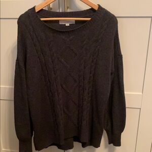 Cozy Black Cable Knit Sweater